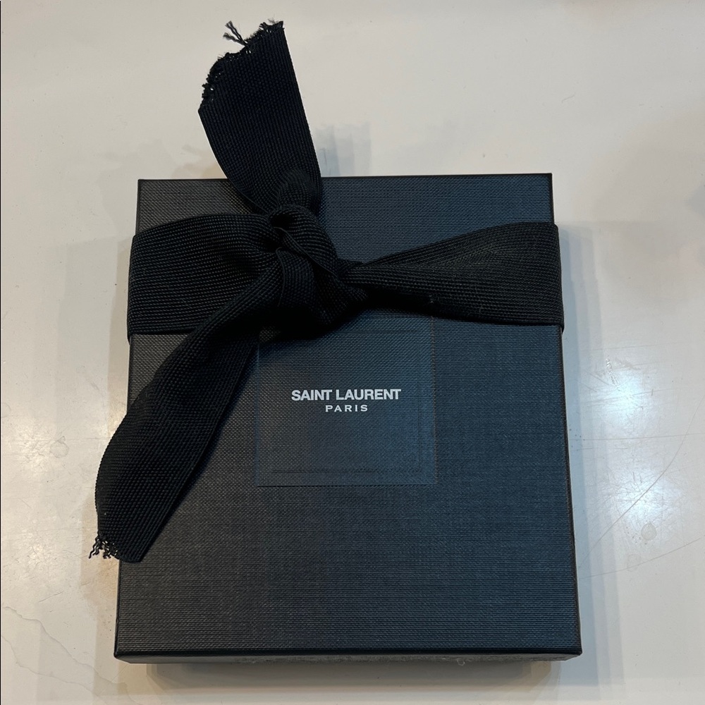EMPTY Saint Laurent Elegant Black Box with Bow